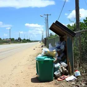 descarte irregular de lixo