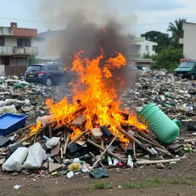 queima de lixo e descarte irregular