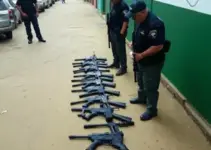 armas apreendidas em Juazeiro do Norte e Crato